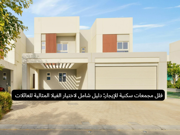 فلل مجمعات سكنية للإيجار: دليل شامل لاختيار الفيلا المثالية للعائلات